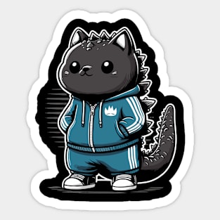 Catzilla Sticker